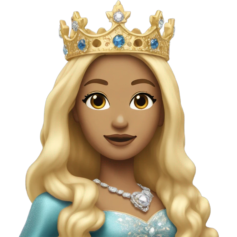 Beautiful Blonde Queen emoji