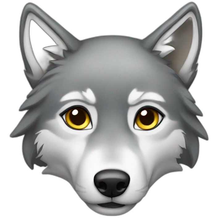 Female grey wolf  emoji