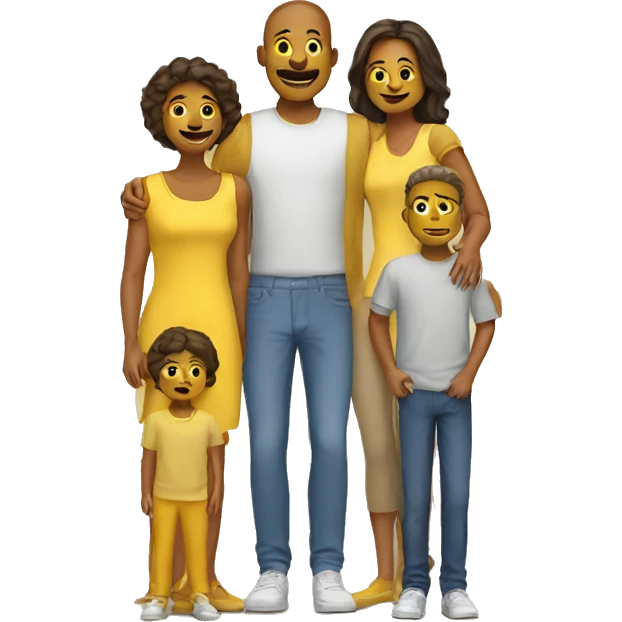 yellow family emoji