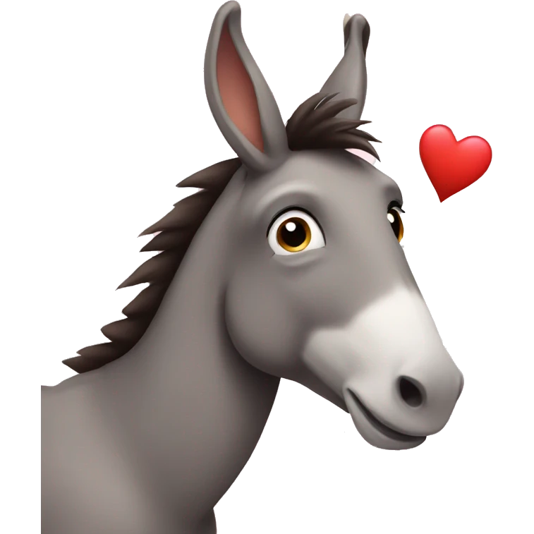 donkey in love emoji