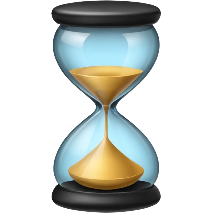 black hourglass emoji