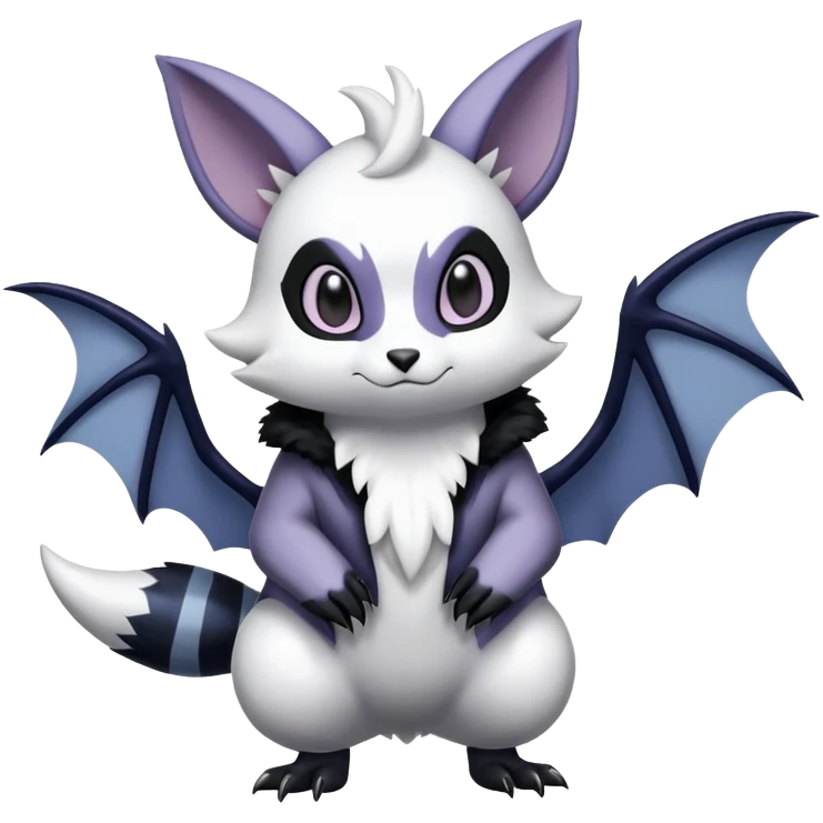 Shiny Furret-Absol-Noibat-Hybrid (Full body) emoji