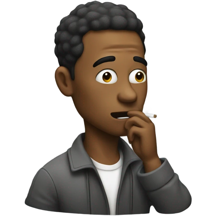 Guy smoking  emoji