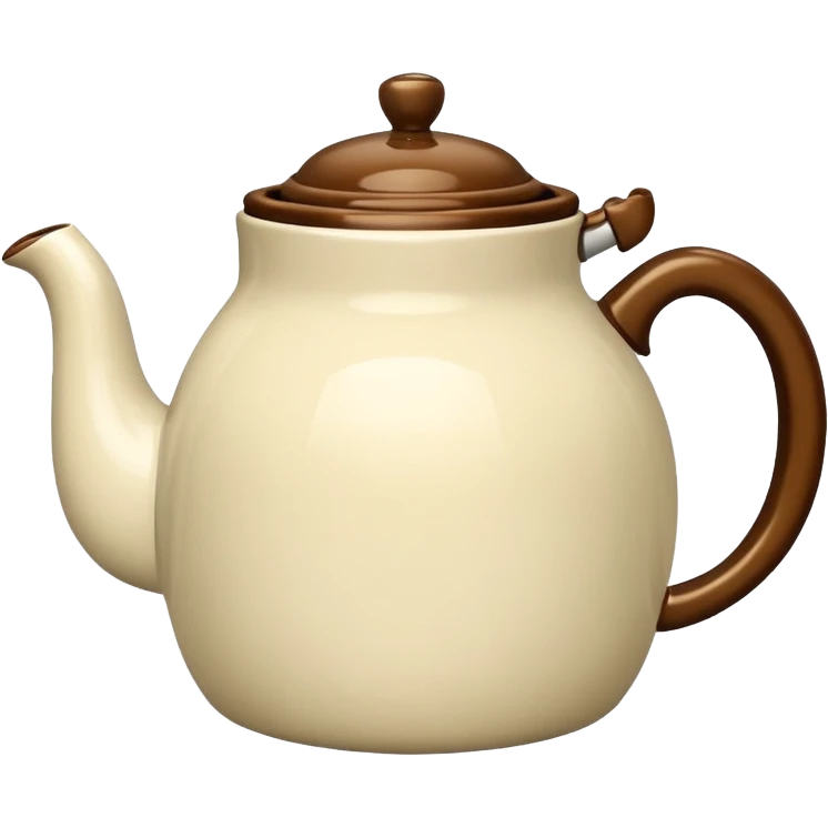 Vintage 1950's realistic tea pot emoji