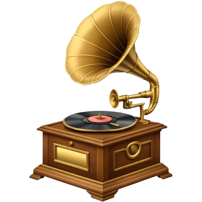 Gramophone Music Player emoji
