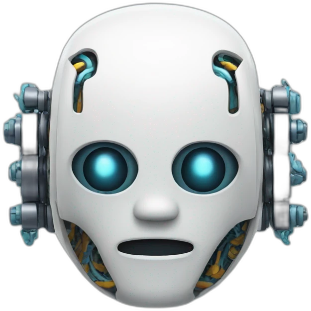 robot with brain emoji