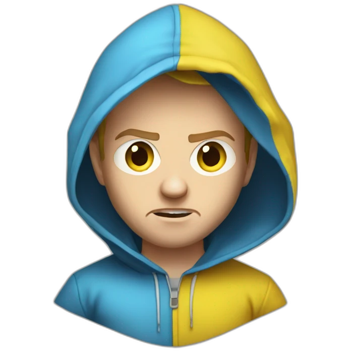 Young Jesse Pinkman angry yellow hood emoji