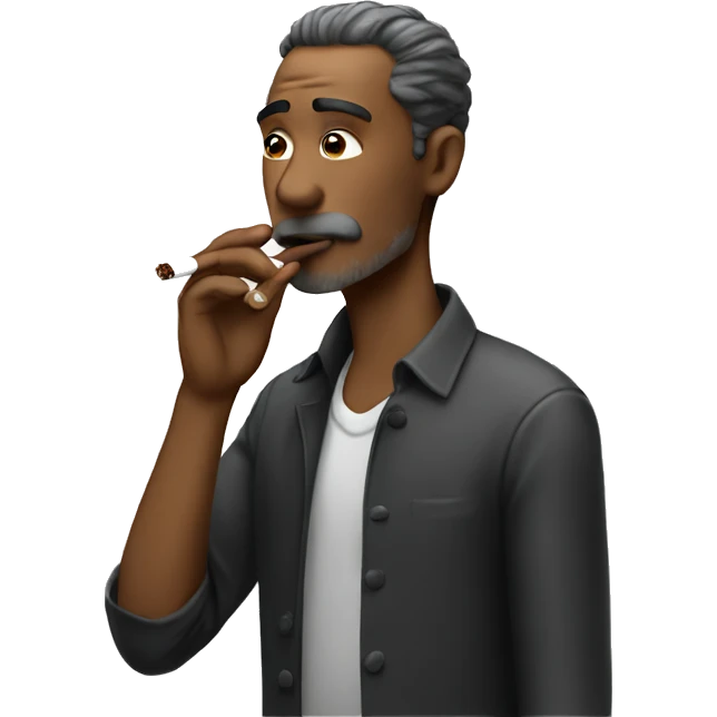 man smoking cigaret emoji