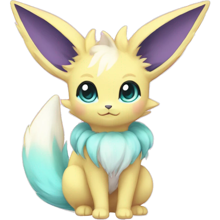 Kawaii Pastel Eeveelution-Cute-Pokémon-fusion full body emoji