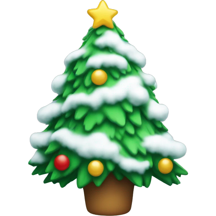 Christmas tree snoe emoji