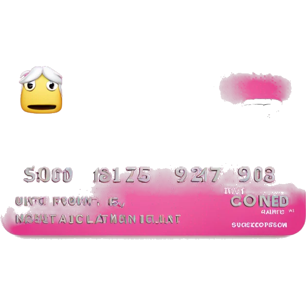 Pink costco card emoji