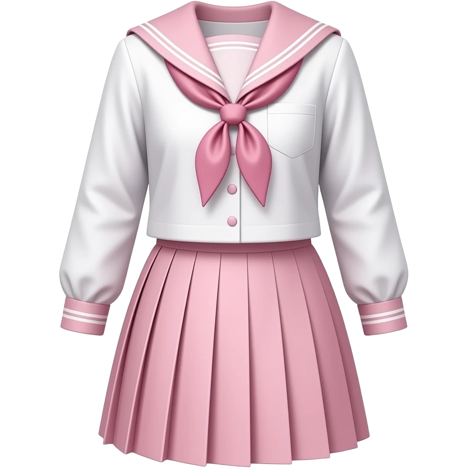 light pink School uniform set emoji