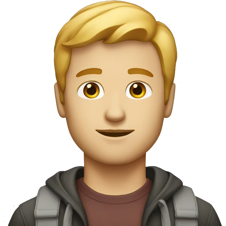White male, who is a designer emoji