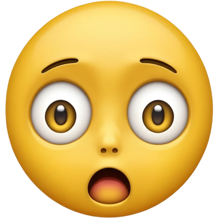 yellow emoji face shocked and scared emoji