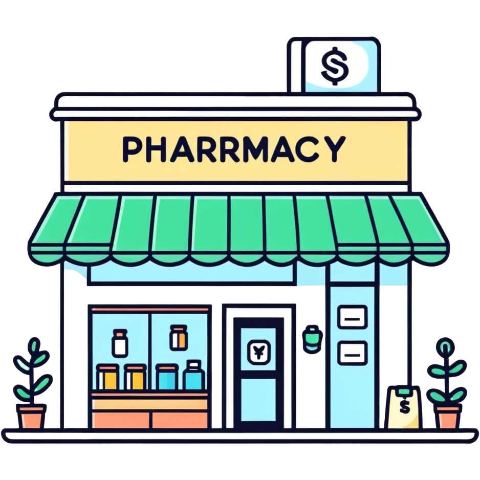 Pharmacy storefront emoji