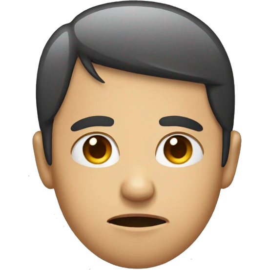 Person frowning with tears  emoji