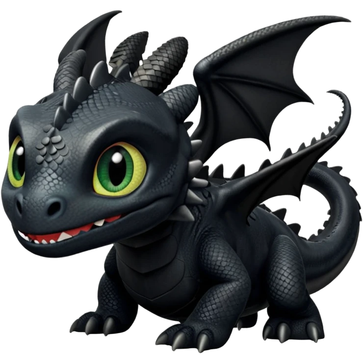 Toothless Mythen dragon from how to train your dragon emoji