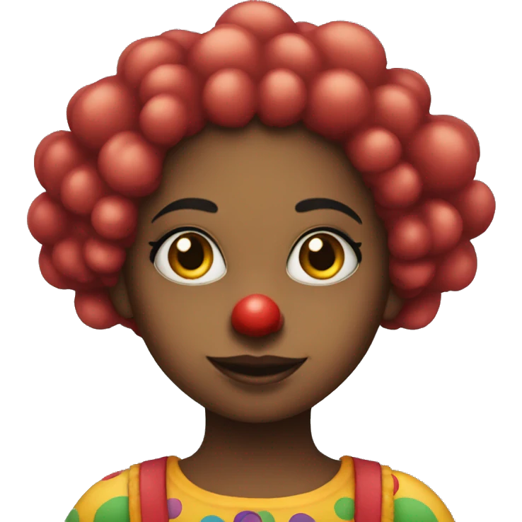 A girl that is a clown  emoji