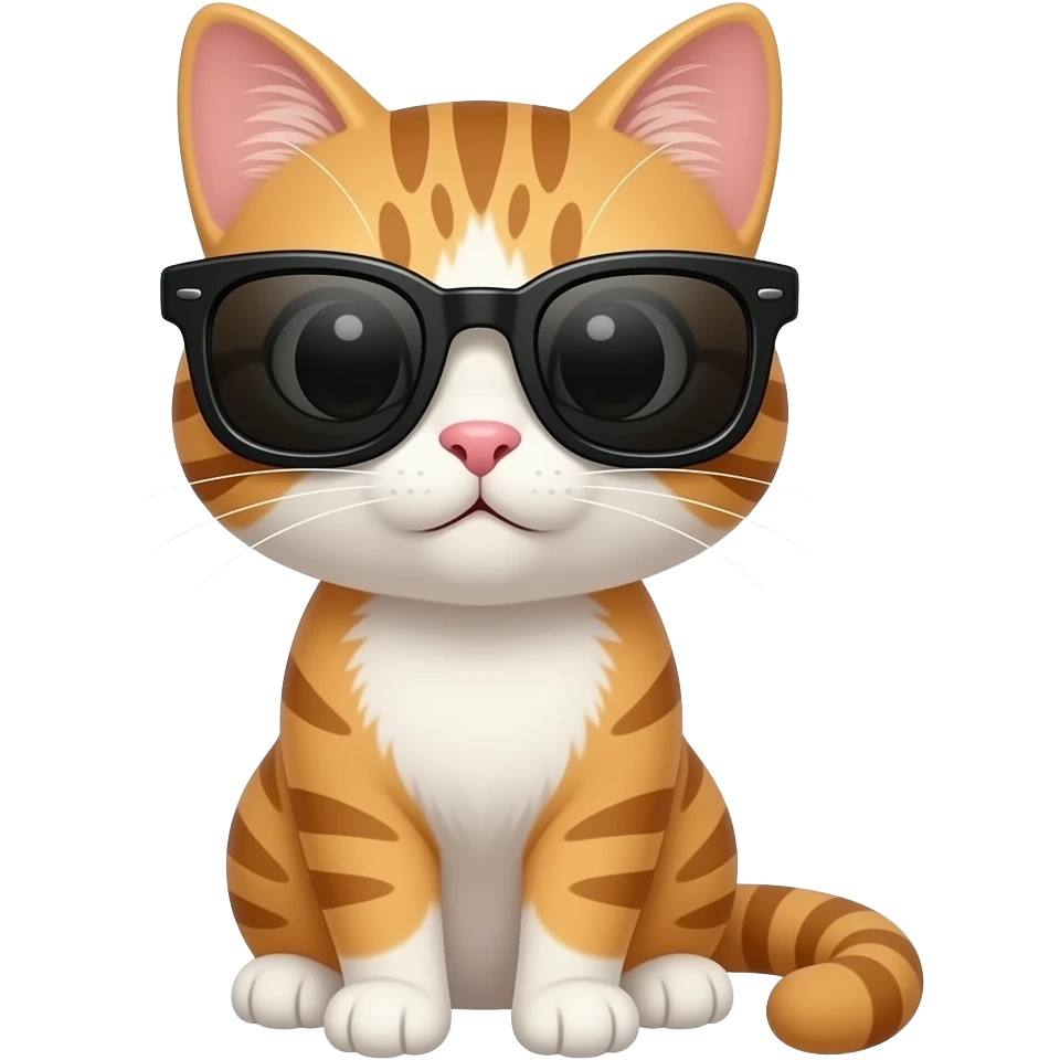 Cat wearing sunglasses emoji