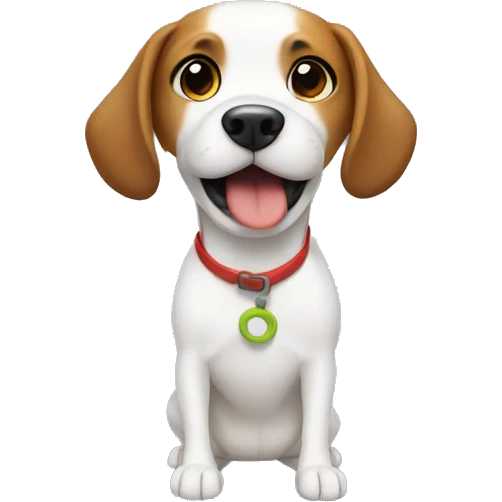 Dog cooking shrimp past emoji