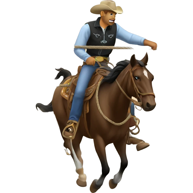 Cowboy roping  emoji