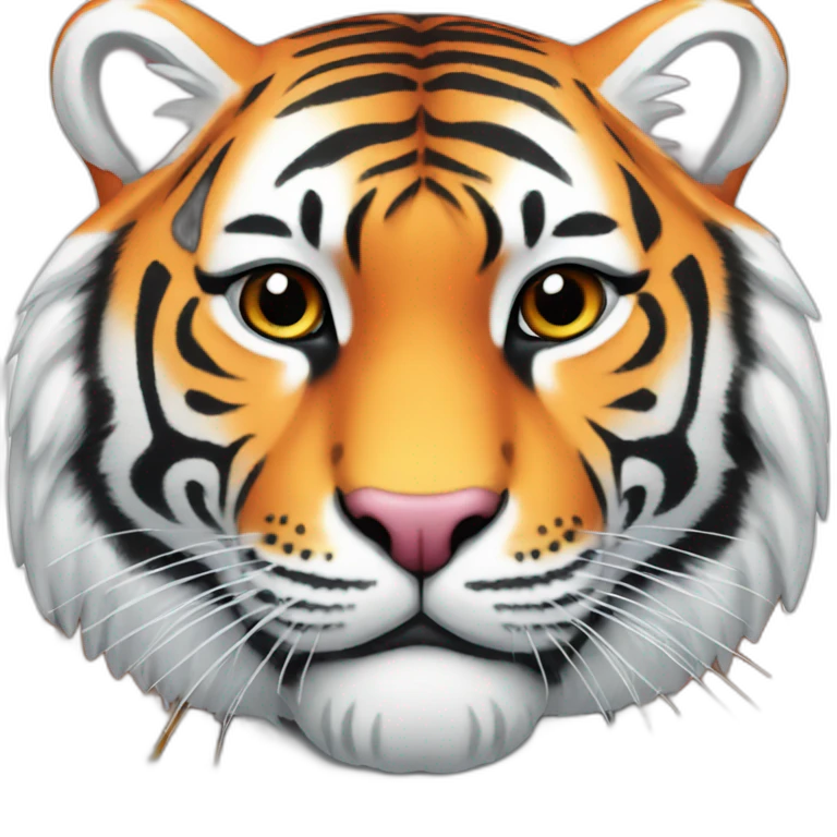 colorful tiger emoji