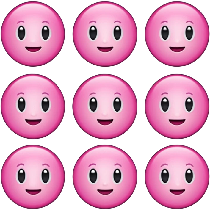 Pink stickers emoji
