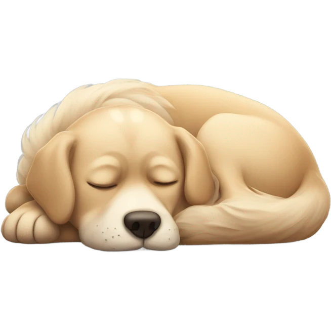 Dog asleep  emoji