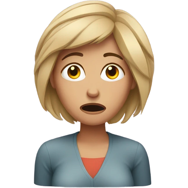 stressed woman  emoji