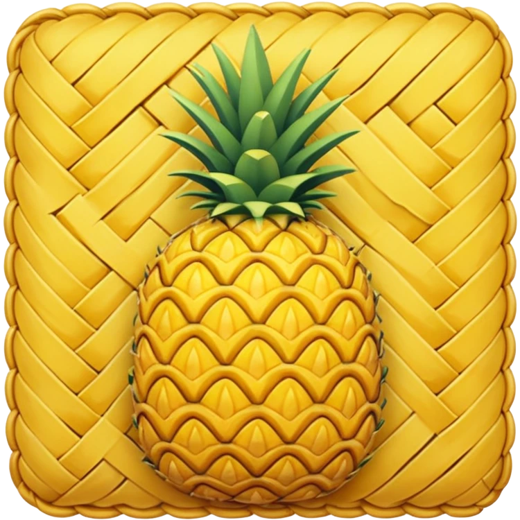 Pineapple stitch emoji