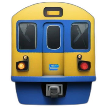 Blue Subway emoji