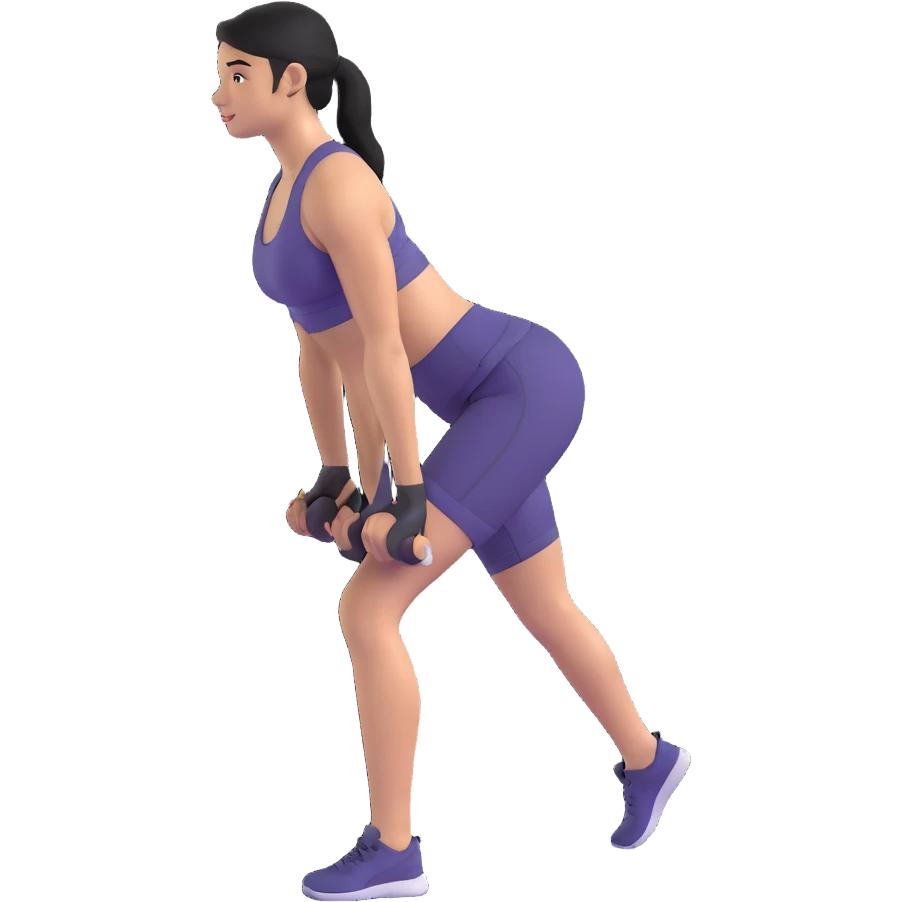 person doing lunges leg workout emoji