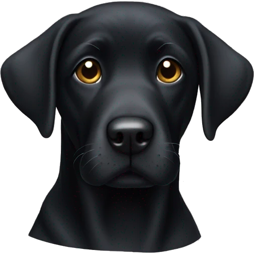 Black lab emoji