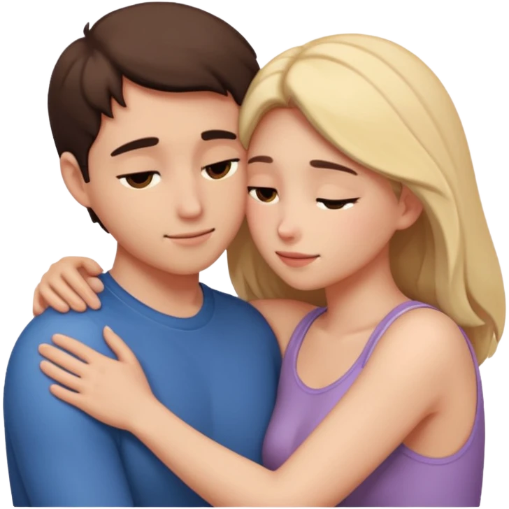 intimate moment between lovers emoji