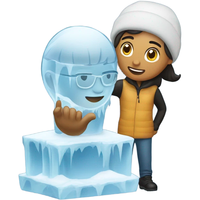 hispanic being friends with ice emoji