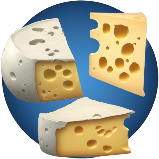 Moon made out of cheese  emoji