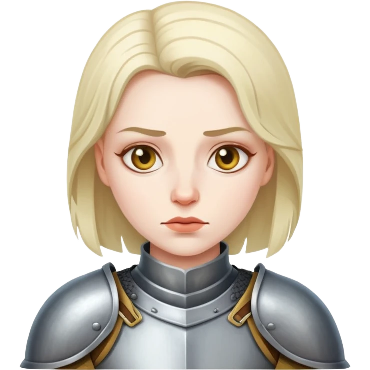 The feminine knight is phlegmatic indifference emoji
