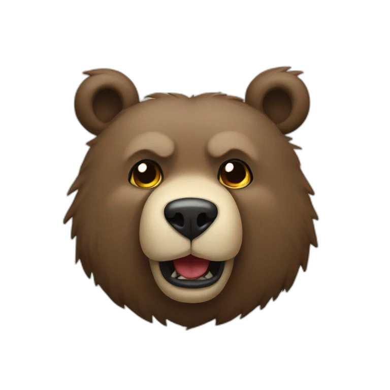 Ours-méchant emoji