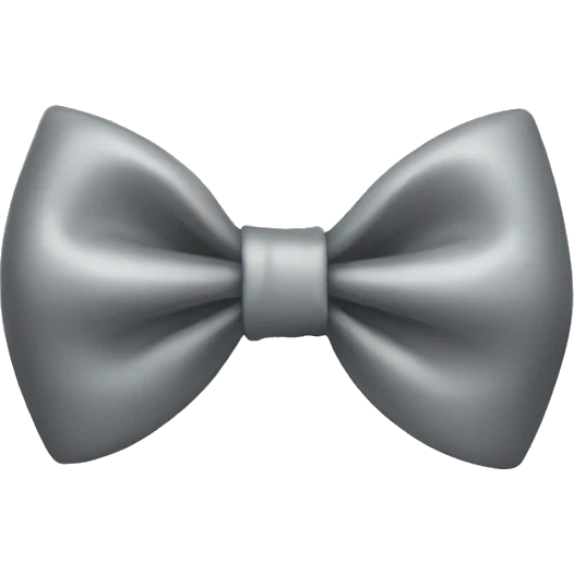 Gray bow  emoji