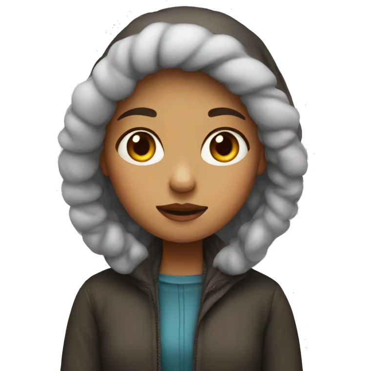 a girl cold emoji