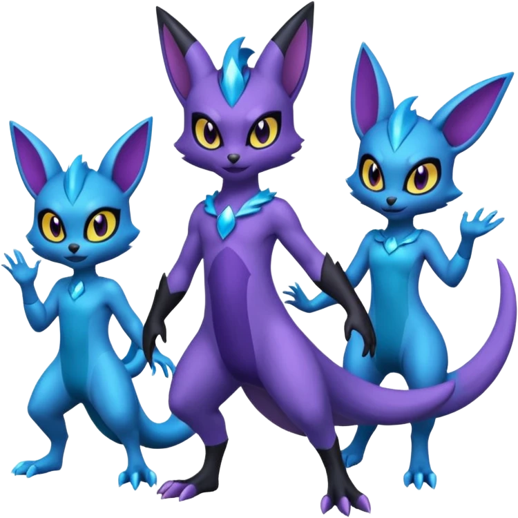 Luxio-Noibat-Amaura-fusion emoji