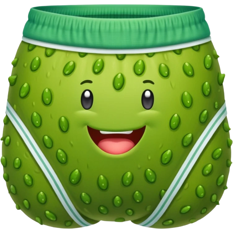 A pickle with underwear on emoji