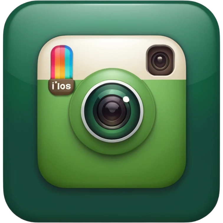 
dark green instagram icon emoji