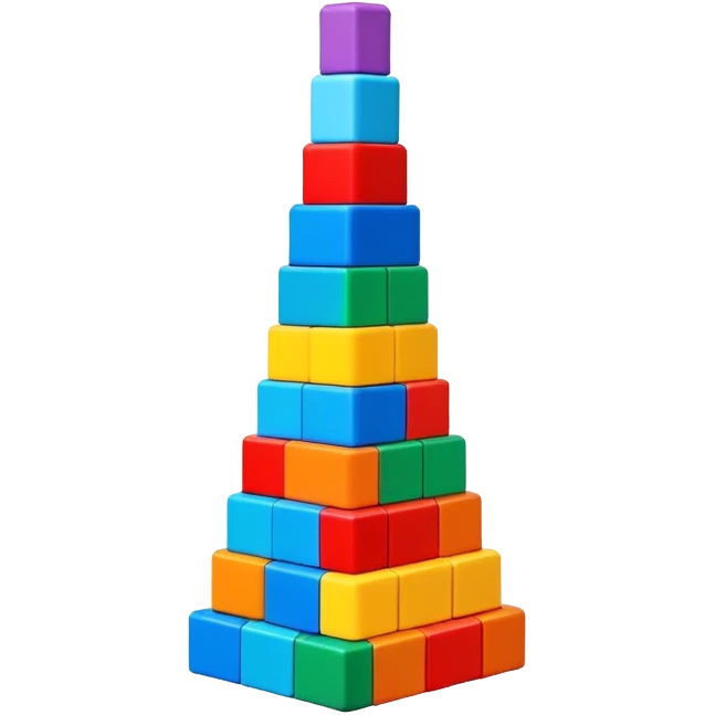 toy building blocks tower emoji