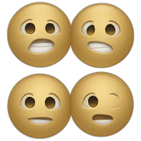 Deux écureuils font câlin emoji