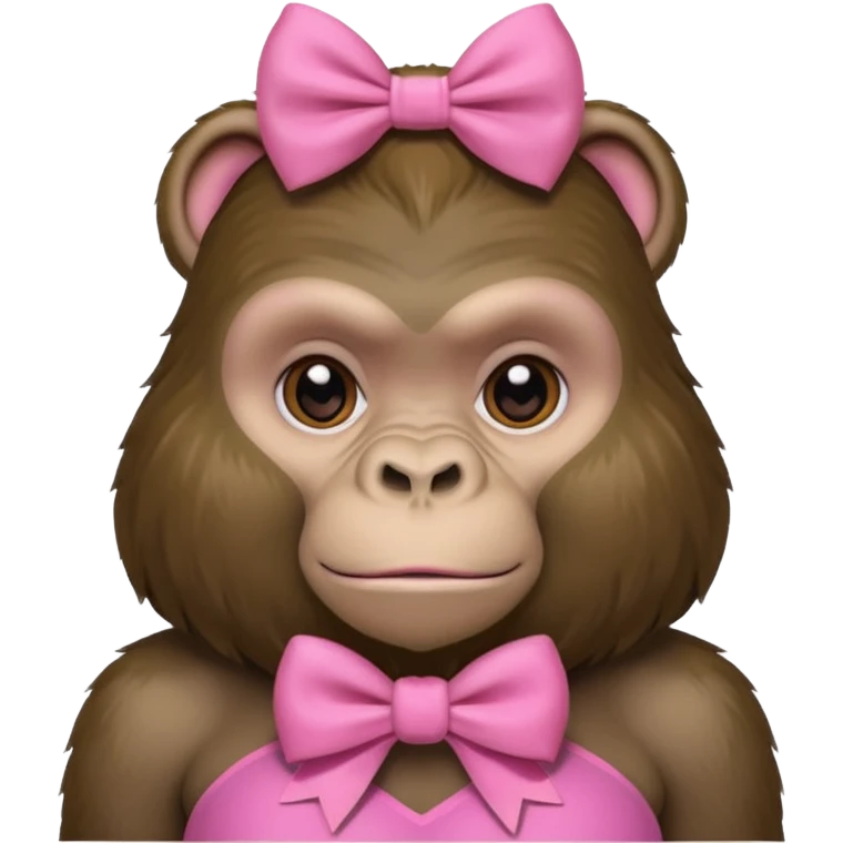 Girly Girl Gorilla emoji