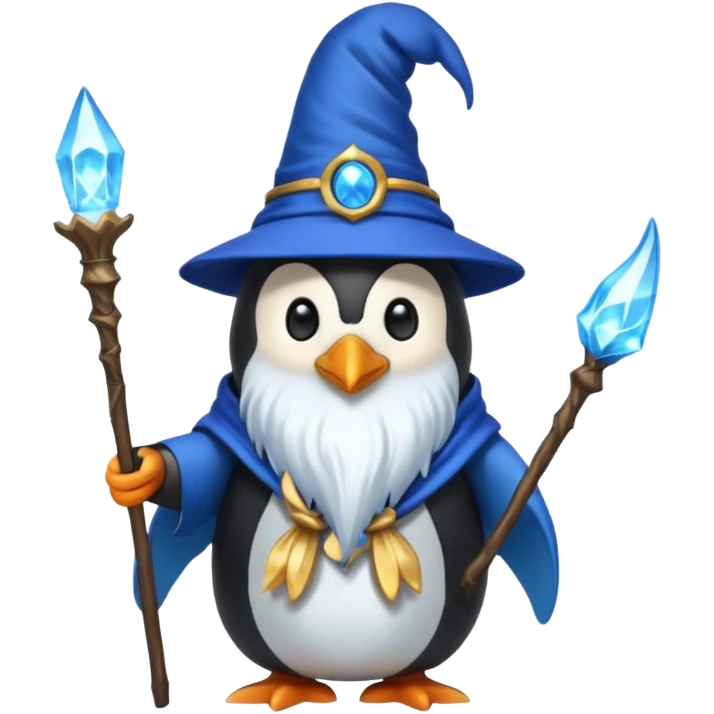 Penguin Wizard emoji
