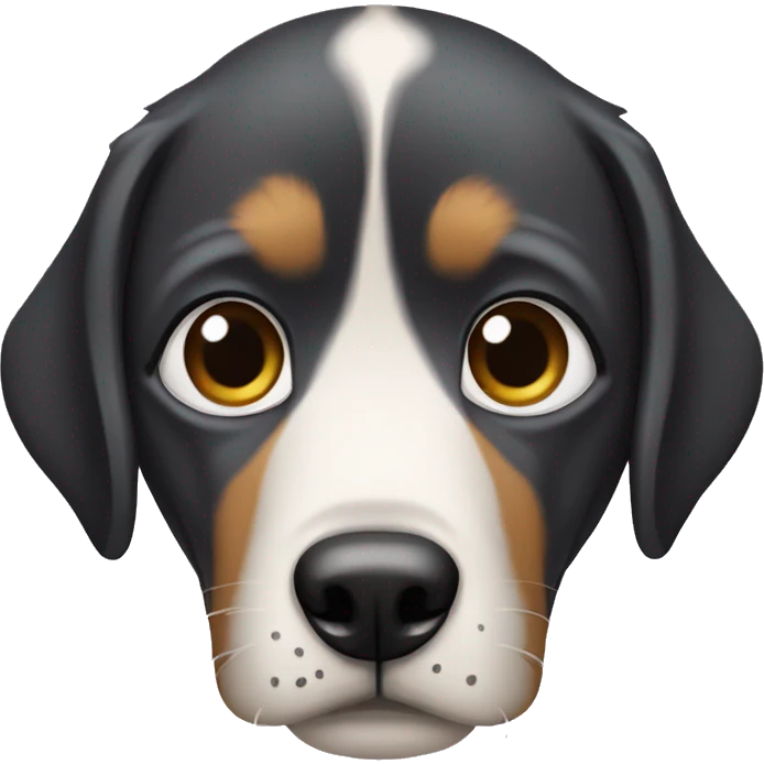 Perro con cicatrice en el ojo emoji