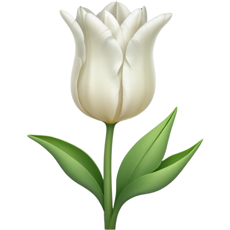 white tulip emoji