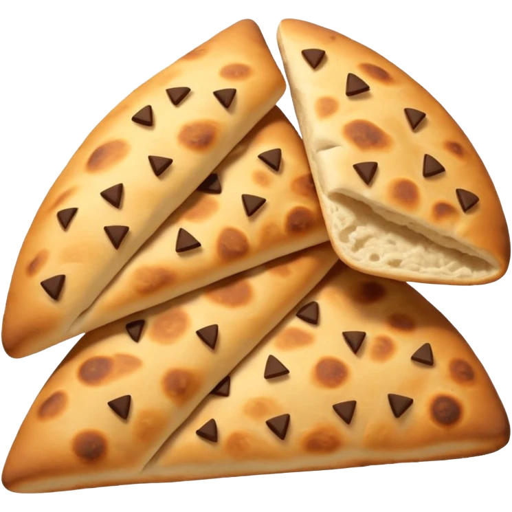 naan bread cut in triangles emoji
